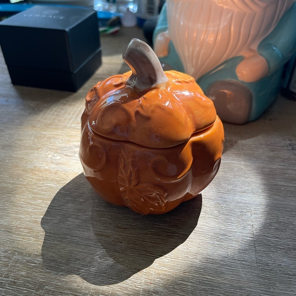 Cute Pumpkin ceramic jar